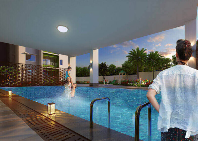 Two Swimming Pools with toddlers’ pools